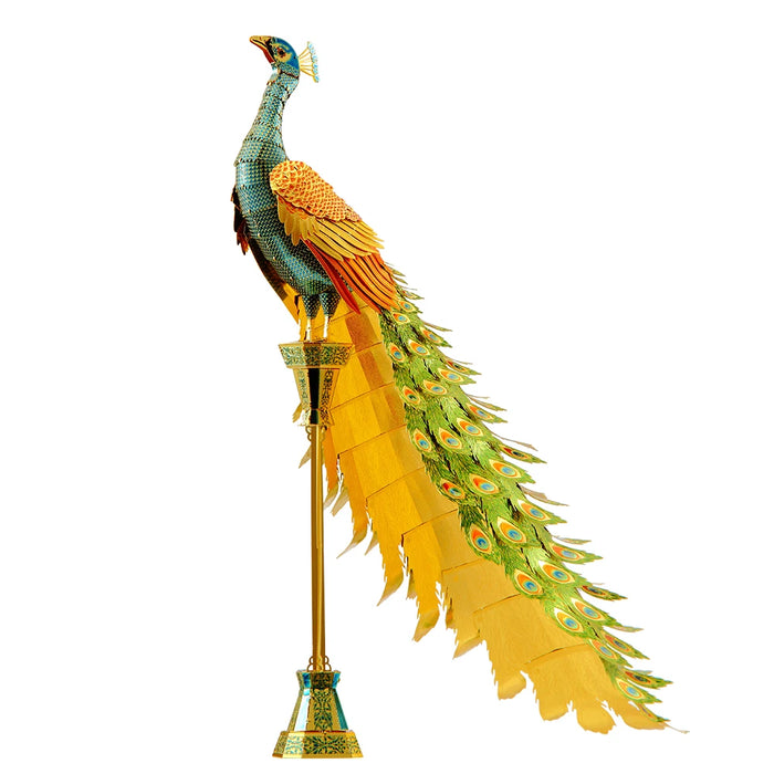 Colorful Peacock 3D Metal Puzzle Kit For Adults