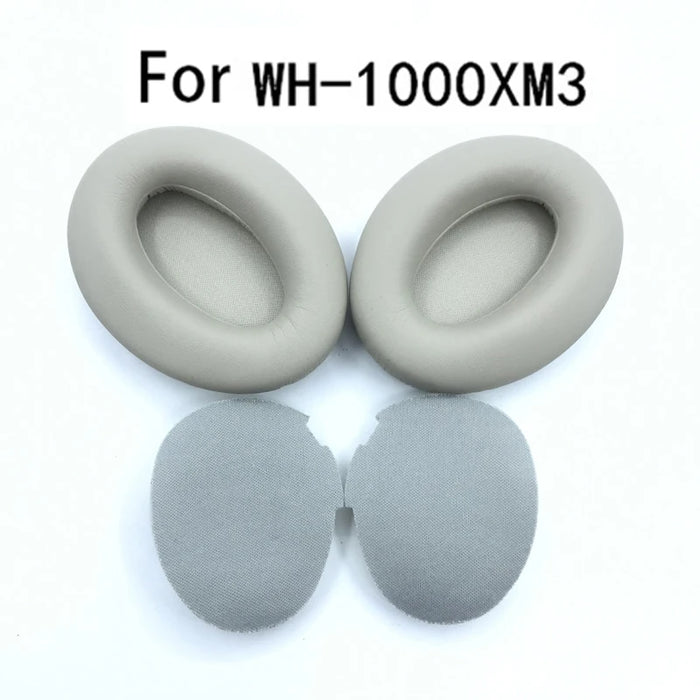 Pair of Replacement Leather Ear Pads For Sony Wh 1000Xm3 Headphones Cushion Foam Earmuffs For 1000Xm3 Headset