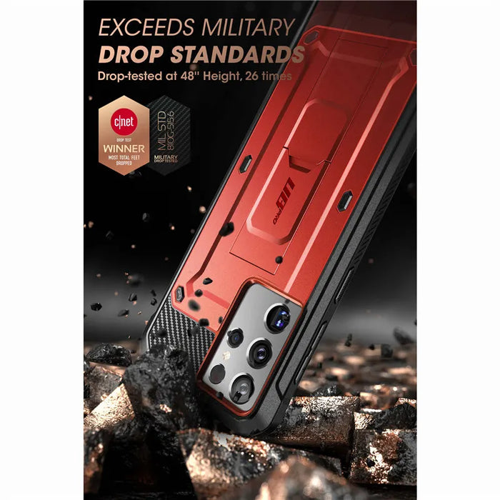 For Samsung Galaxy S21 Ultra 2021 Release 6.8 Inch Ub Pro Full-Body Holster Case Without Built-In Screen Protector