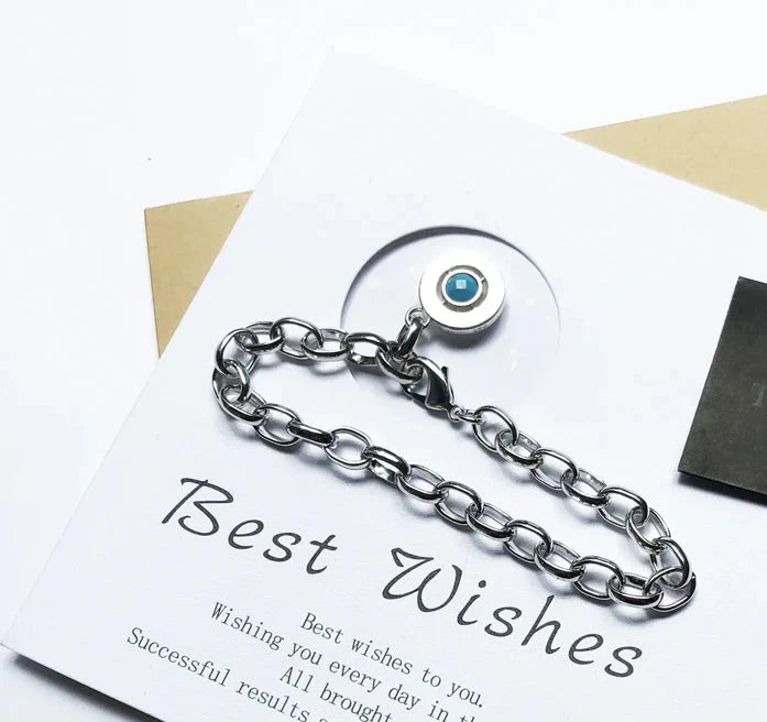 925 Sterling Silver Blue Link Chain Charm Bracelet 2019 Autumn For Women & Men European Style Jewelry Fashion Accessory Club