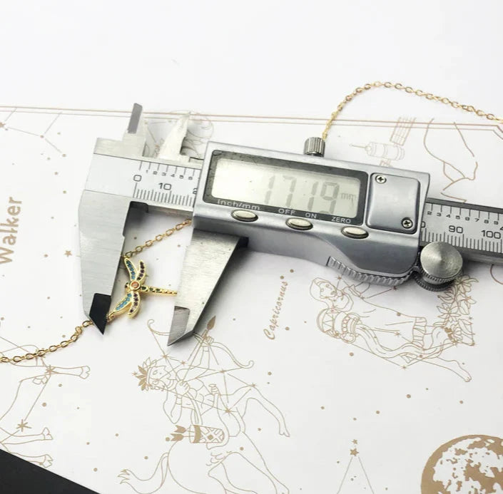 925 Sterling Silver Dragonfly Necklace Playful Jewelry Bohemian