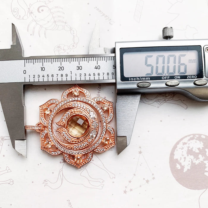 925 Sterling Silver Splenic Chakra Pendant Soul Gift For Women