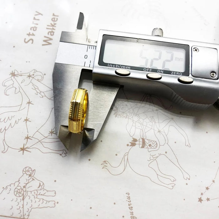 925 Sterling Silver Modern Couples' Ring In Angular Gold For Autumn