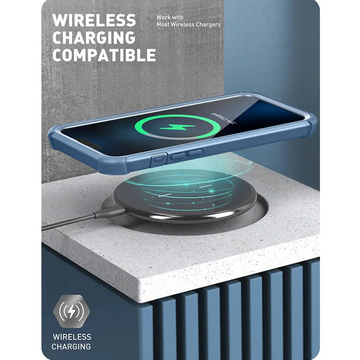 For Iphone 13 Pro 6.1 Inch 2021 Forza Magnetic Dual Layer Rugged Case With Built-In Screen Protector