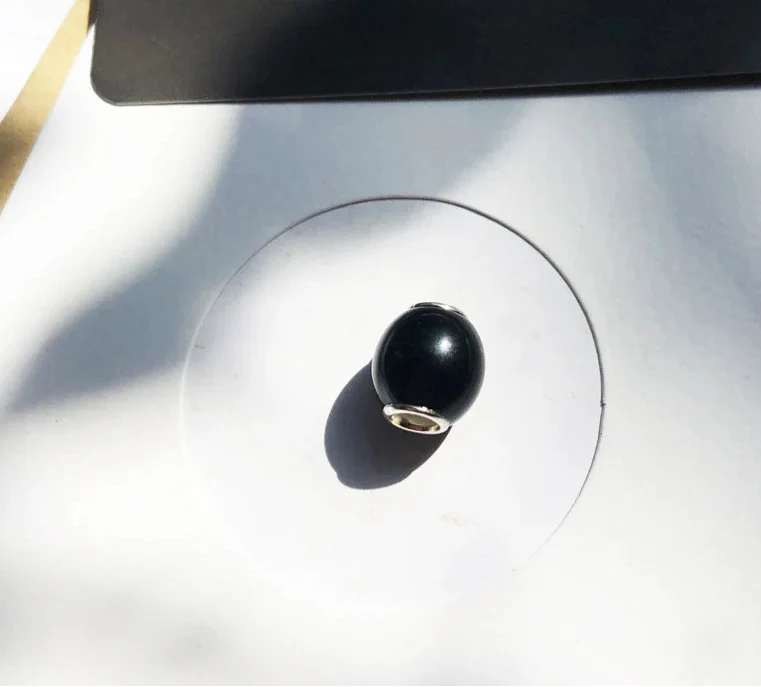 925 Sterling Silver Beads Black Charms For Women & Men