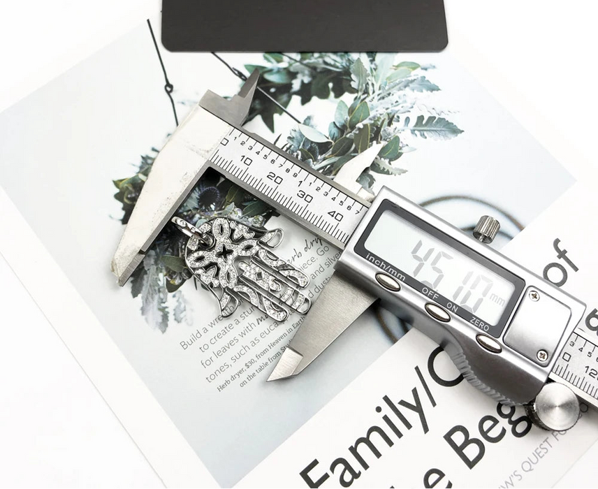 925 Sterling Silver H & Of Fatima Pendant Protection Accessory For Women & Men