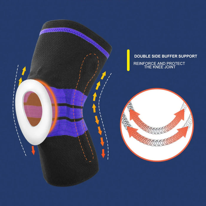 Silicone Gel Knee Brace For Joint Pain Relief Men / Women