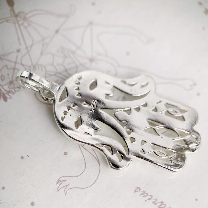 925 Sterling Silver H & Of Fatima Pendant Fashion Jewelry For Women & Men