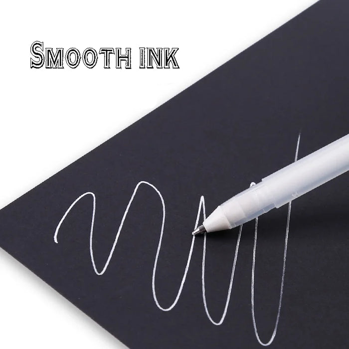 3 Piece White Gel Highlighter Set For Art & Manga