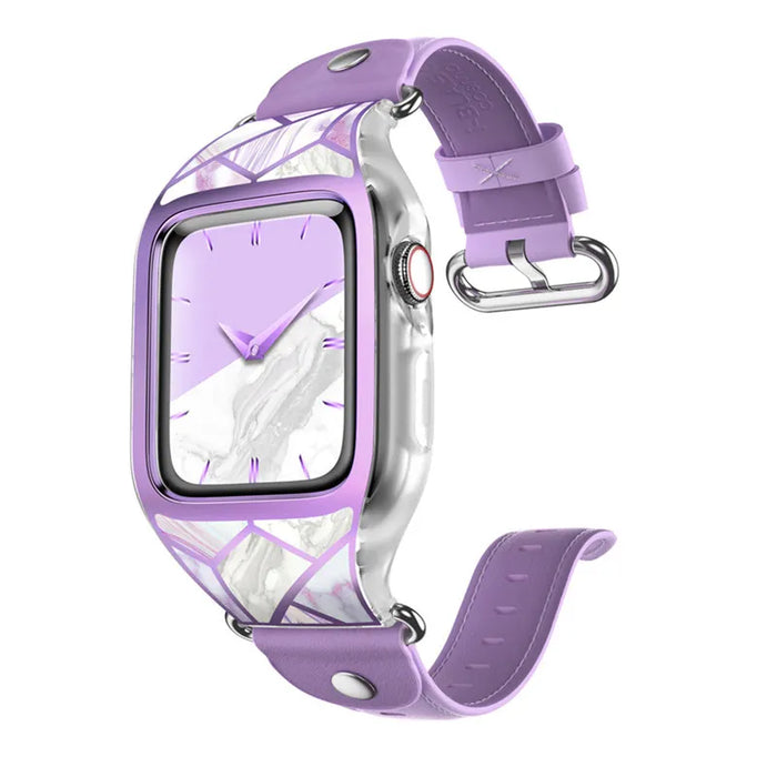For Apple Watch Series 3 / 2 / 1 38Mm Cosmo Stylish Sporty Protective Bumper Case With Adjustable Strap Bands