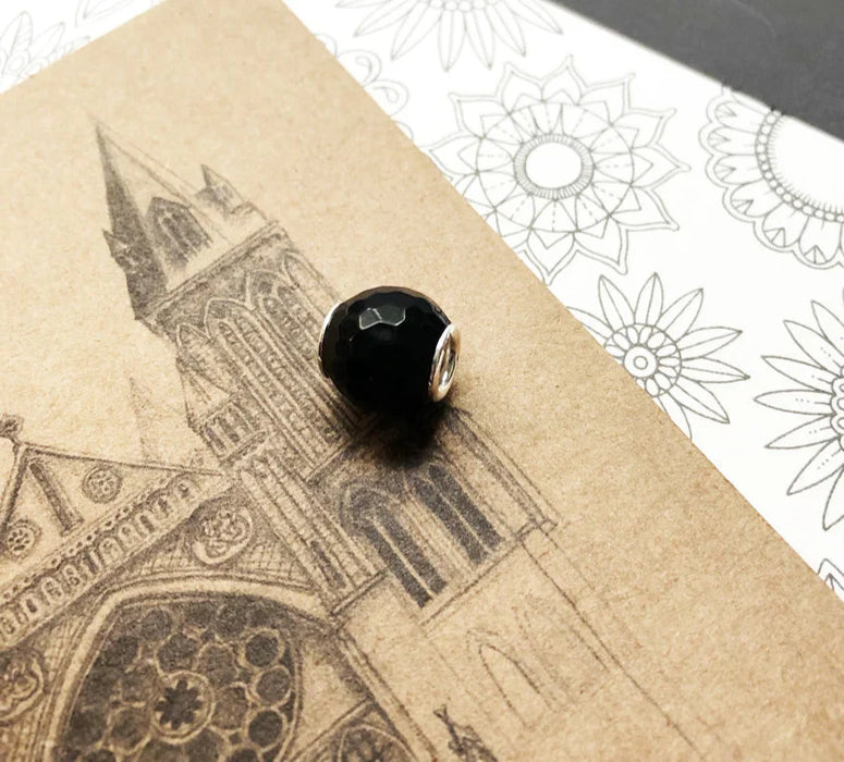 925 Sterling Silver Faceted Crystal Beads Zirconia Charms For European Bracelets