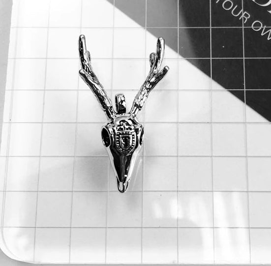 925 Sterling Silver Deer Antler Pendants Punk Fashion Jewelry For Men Rebel Street Style Gift Accessories