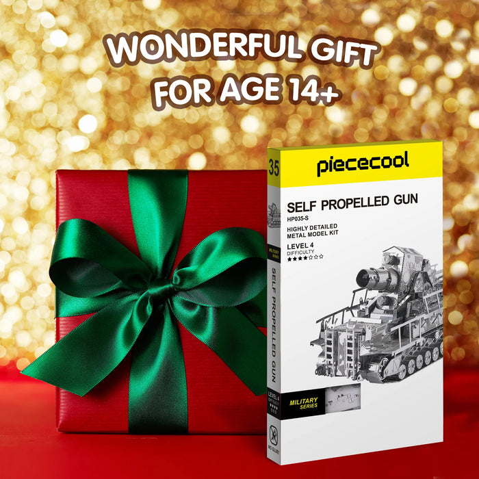 Railway Gun 3D Metal Puzzle Kit Diy Jigsaw Toy For Adults