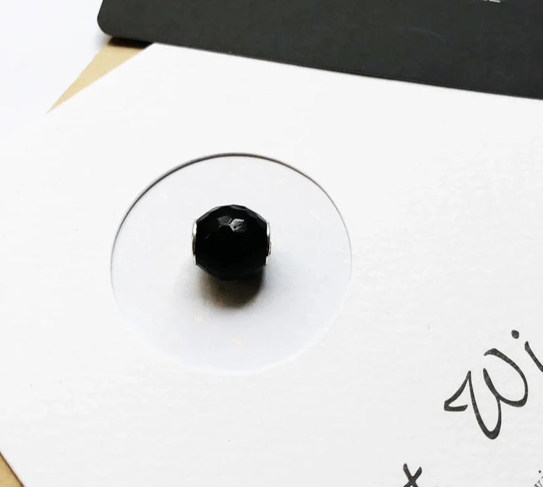 925 Sterling Silver Faceted Crystal Beads Zirconia Charms For European Bracelets