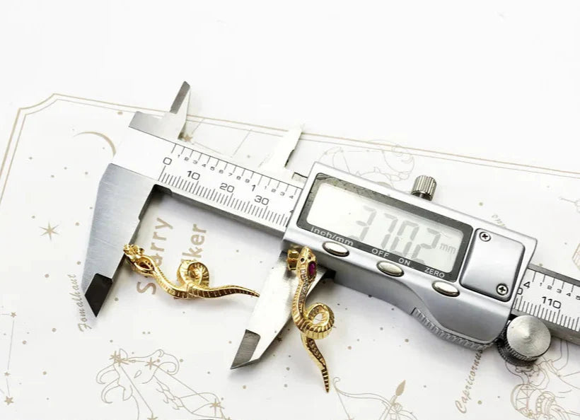 925 Sterling Silver Bohemia Beauty Curved Snake Drop Earrings For Women