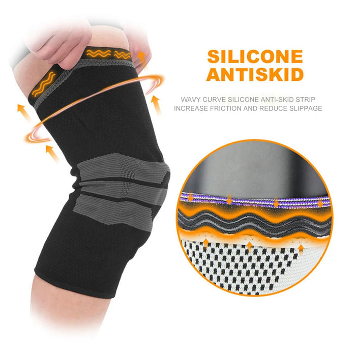 Silicone Gel Knee Brace For Joint Pain Relief Men / Women
