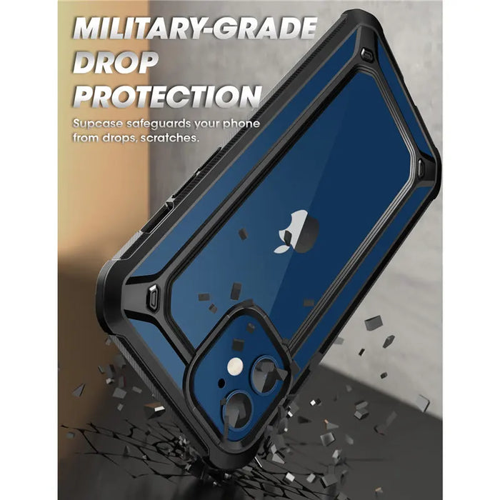 For Iphone 12 Mini 5.4 Inch 2020 Release Ub Exo Pro Hybrid Clear Bumper Case With Built-In Screen Protector