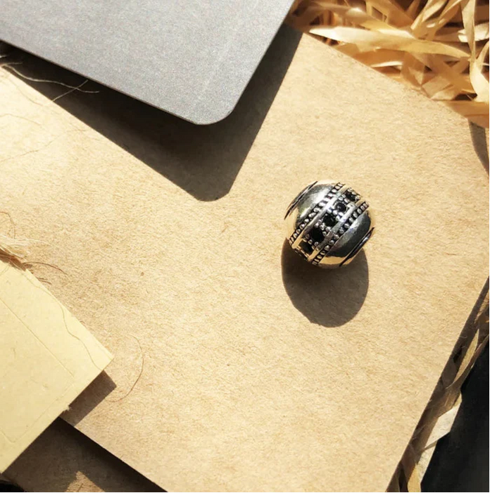 925 Sterling Silver Bead Charm For European Bracelets Fast Lane Design