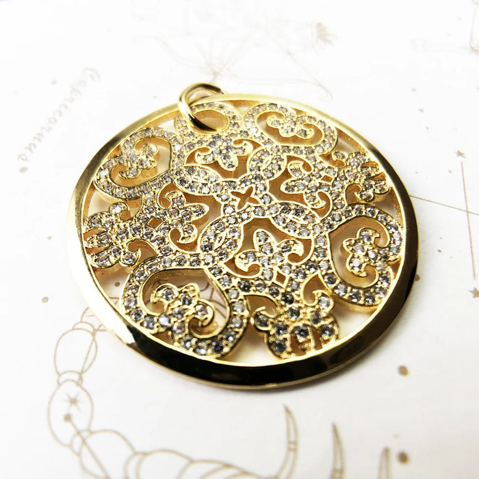 925 Sterling Silver Boho Flower Pendant Jewelry For Women