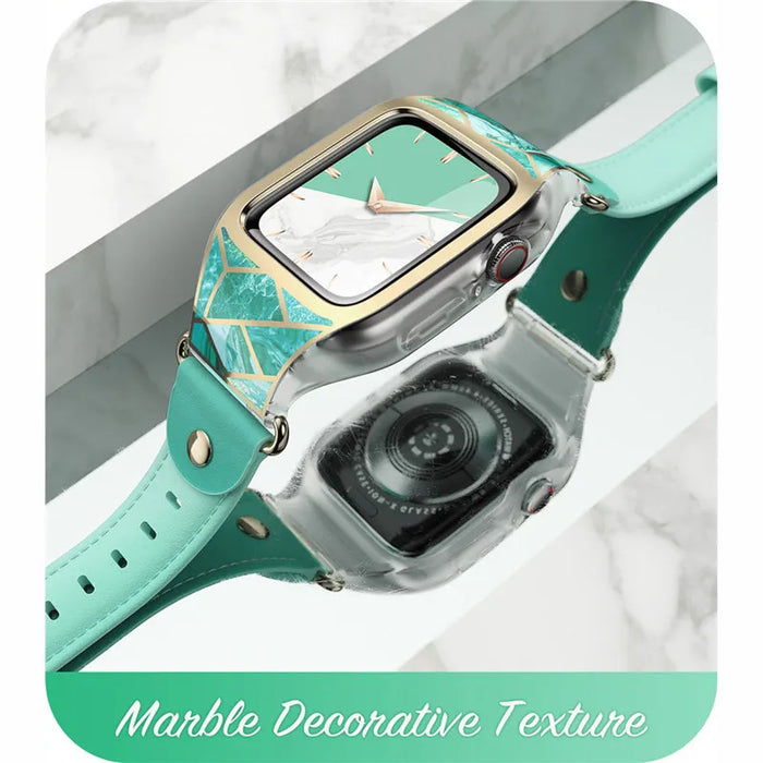 For Apple Watch Series 3 / 2 / 1 38Mm Cosmo Stylish Sporty Protective Bumper Case With Adjustable Strap Bands