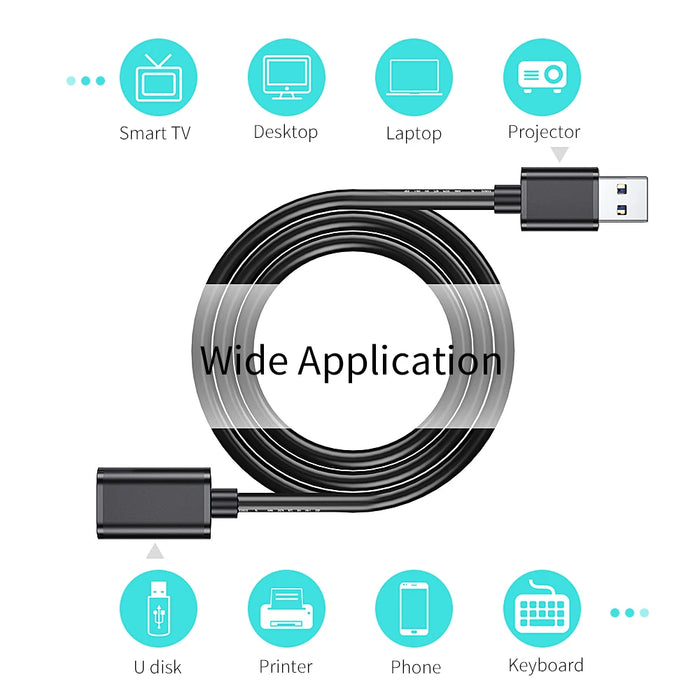 Usb Extension Cable Usb 3.0 2.0 Male To Female Extender Cord For Smart Tv Ps4 Xbox One Laptop Usb3.0 Extensor Data Cable