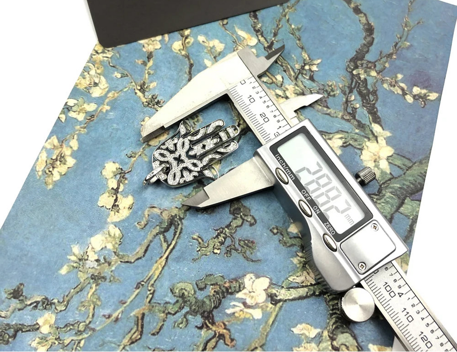 925 Sterling Silver H & Of Fatima Pendant Protection Accessory For Women & Men