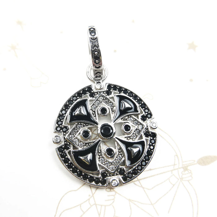 925 Sterling Silver Asian Ornament Pendant Great Blessing Gift For Women