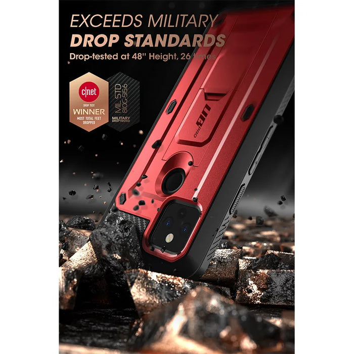 For Google Pixel 5A 5G 2021 Ub Pro Full-Body Rugged Holster Protective Case With Built-In Screen Protector