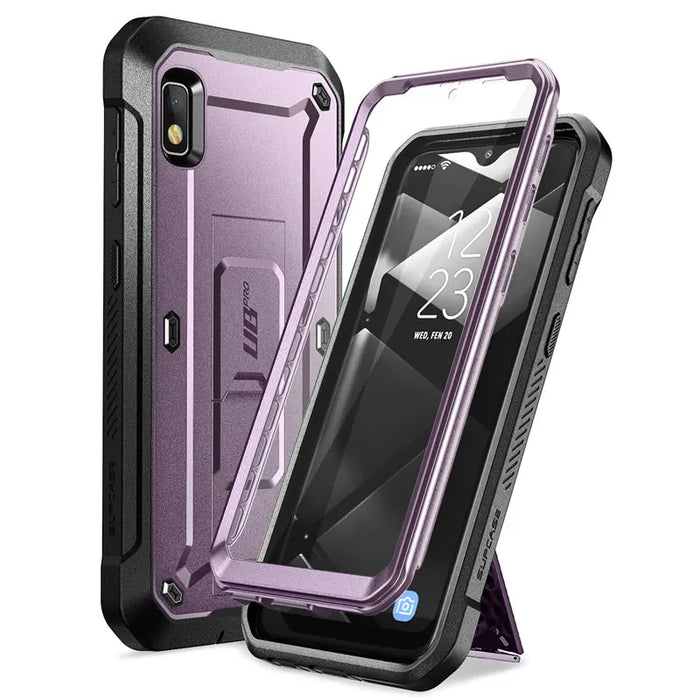 For Samsung A10E 2019 Rugged Holster Case With Built-In Screen Protector & Kickstand