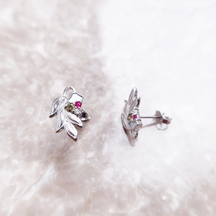 925 Sterling Silver Boho Flower Studs Spring 2022