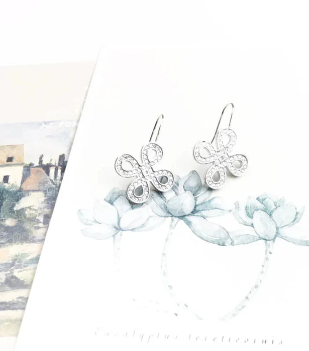 925 Sterling Silver Love Knot Earrings For Women