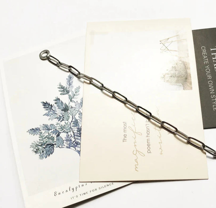 925 Sterling Silver Chain Charm Bracelet For Women & Men