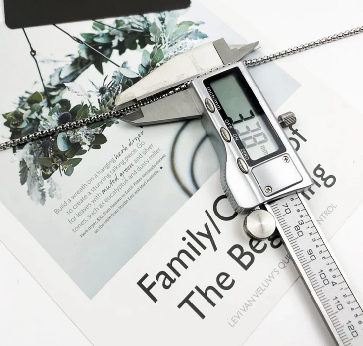 925 Sterling Silver Basic Necklace European Style Rebel Bijoux For Men & Women