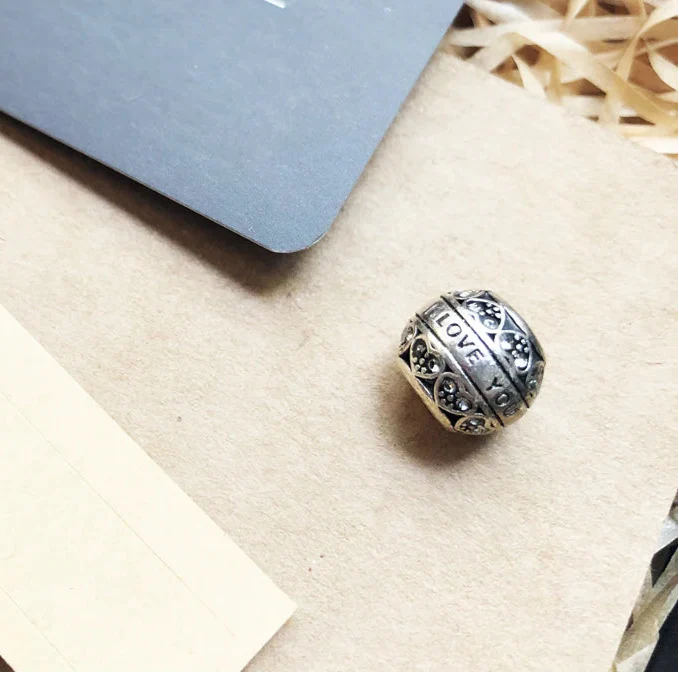 925 Sterling Silver I Love You Beads European Jewelry Accessory For Women & Men