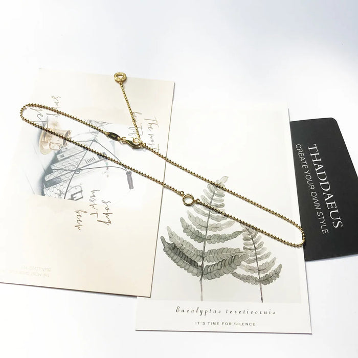 925 Sterling Silver Golden Feather & Oval Cz Charm Necklace Fashion Jewelry For Women