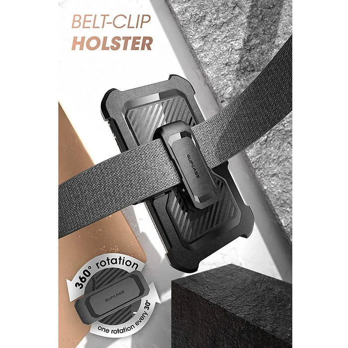 For Google Pixel 6 Pro 2021 Ub Pro Full-Body Rugged Holster & Kickstand Case With Built-In Screen Protector