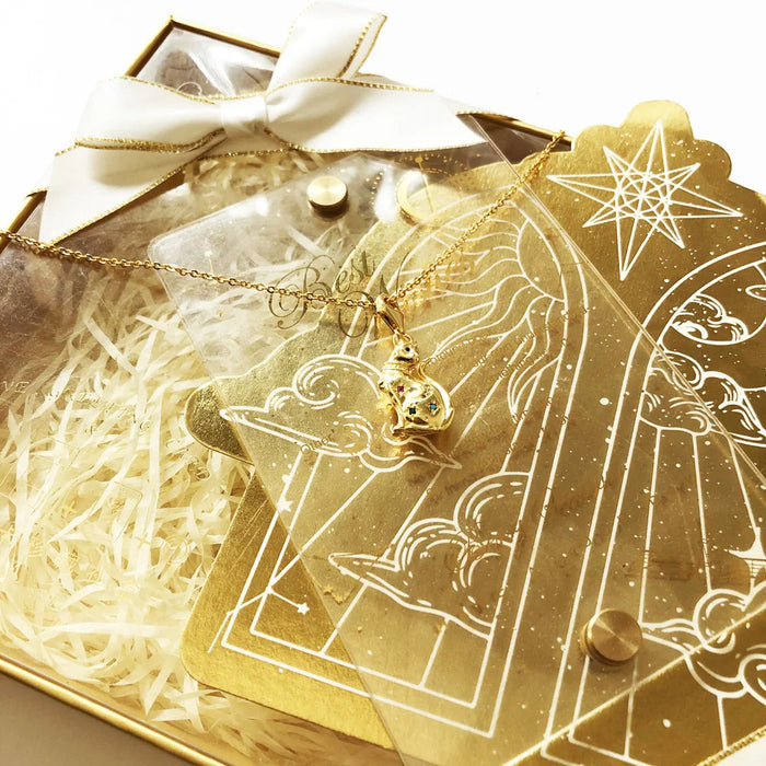 925 Sterling Silver Golden Cat With Star Necklace Cute Jewelry For Women
