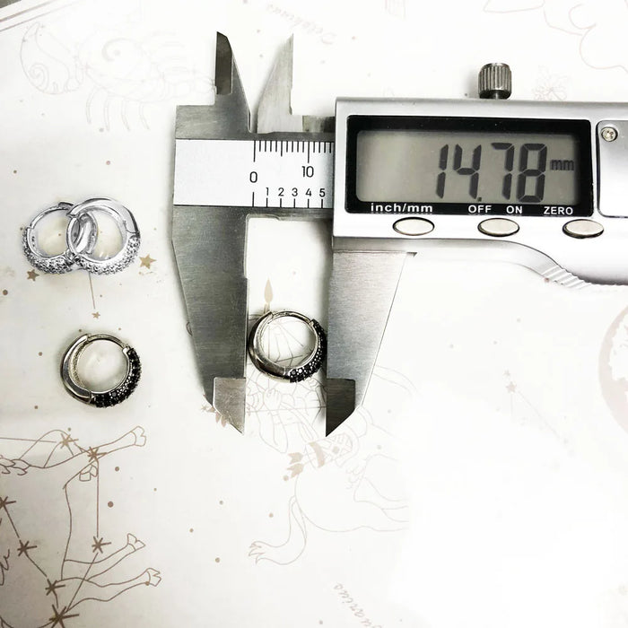 925 Sterling Silver Water Drop Hinged Hoop Earrings Europe Style Glam Fashion For Women