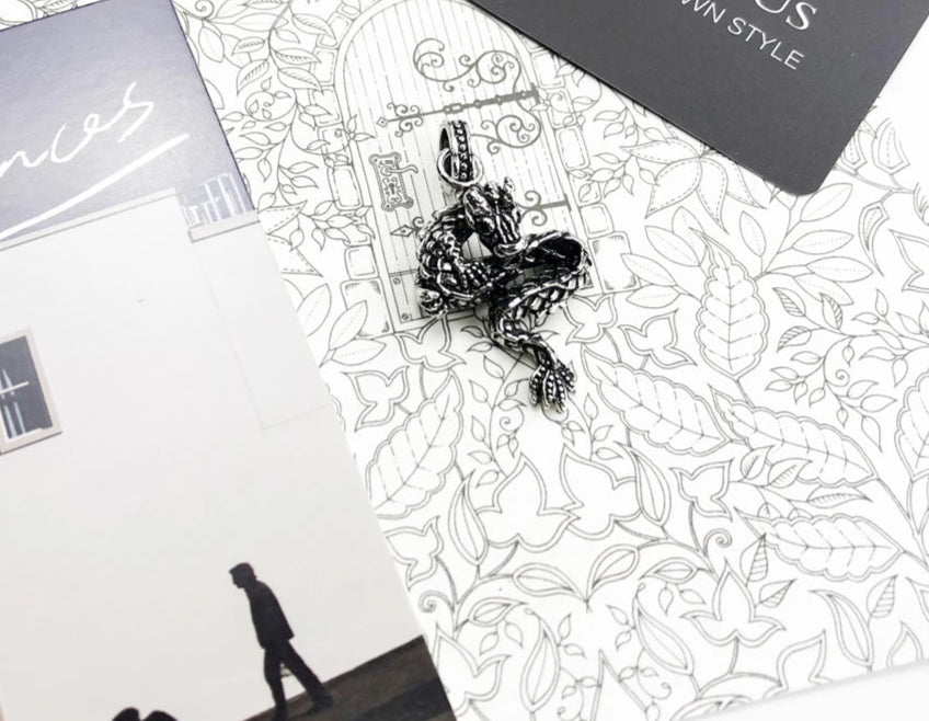 925 Sterling Silver Dragon Pendant Punk Fashion Gift For Women & Men
