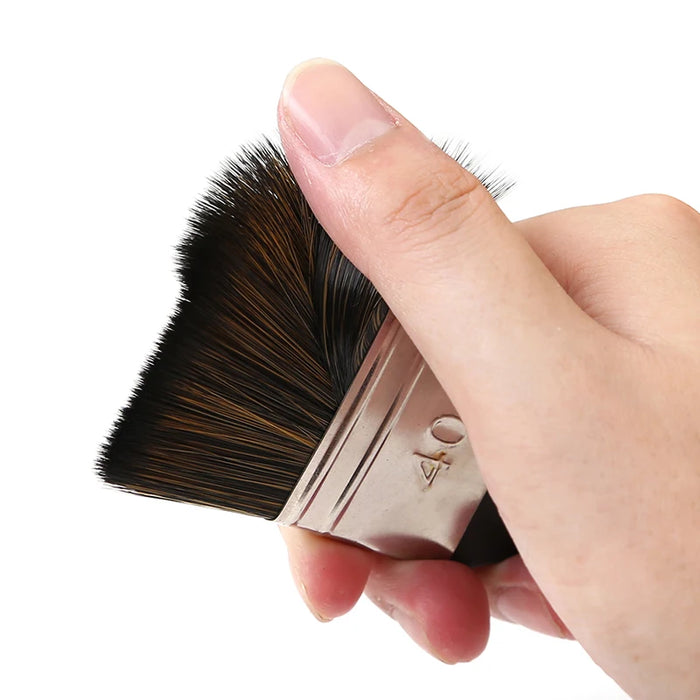 6 Piece Flat Paint Brush Set For Varnishes Acrylics Watercolours Wood Furniture And More