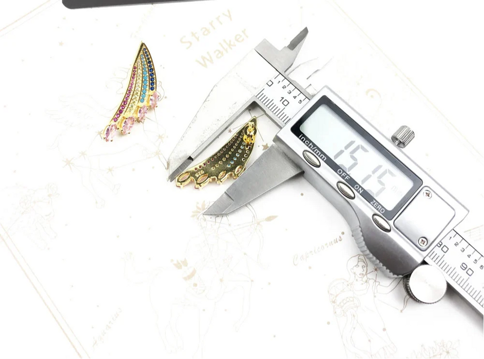 925 Sterling Silver Rainbow Hummingbird Wing Earrings Special