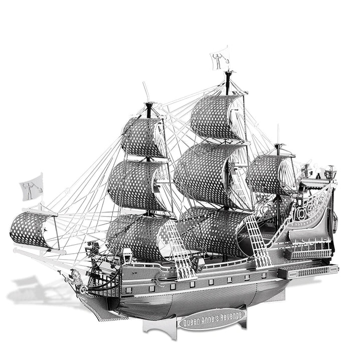 3D Metal Puzzle Model Building Kit Queen Anne's Revenge Jigsaw Toy