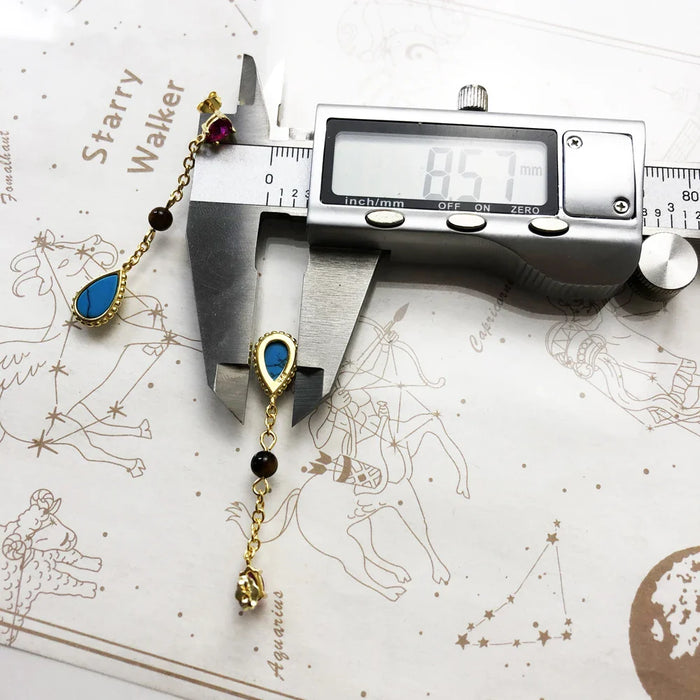 925 Sterling Silver Gold Plated Riviera Earrings Fine Jewelry For Women Autumn Collection