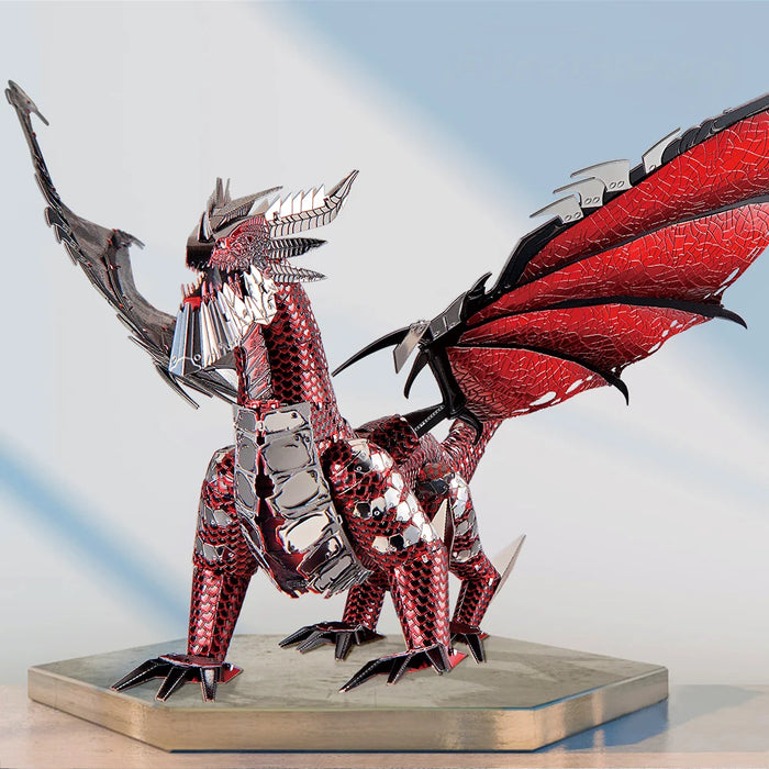 3D Metal Dragon Puzzle Kit Desktop Decor Gift