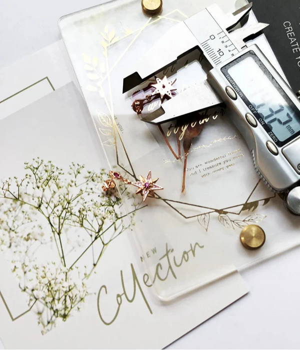 925 Sterling Silver Delicate Pink Star Earrings Dreamy European Fashion Jewelry For Women