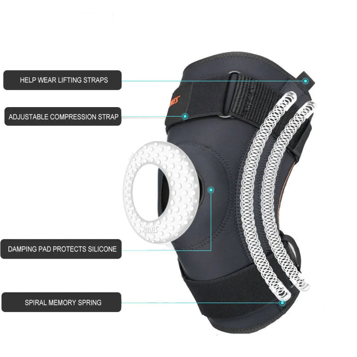 Shock Absorbing Knee Pads For Running Basketball And Hiking Meniscus Support And Compression Breathable Design