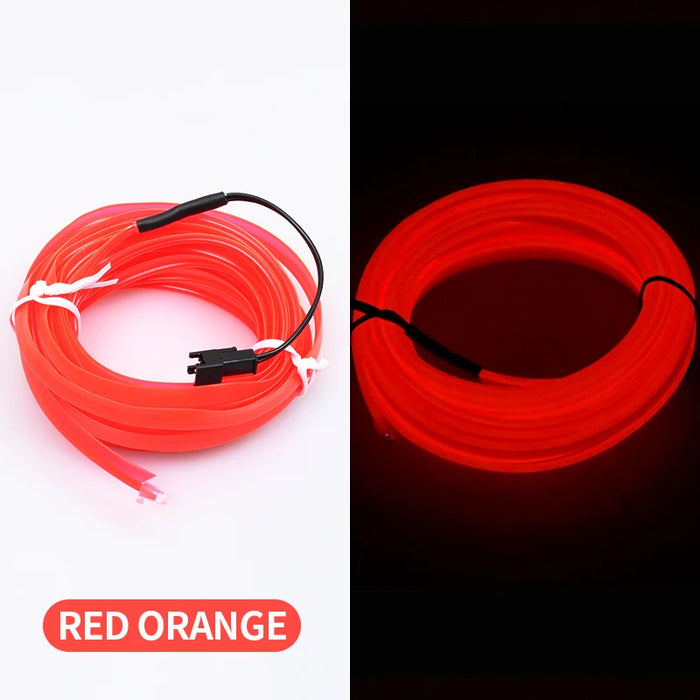 Usb 5V El Neon Cold Light Strip For Car Interior Decoration