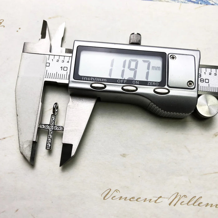 925 Sterling Silver Small Cross Pendant Trendy Faith Jewelry For Men & Women