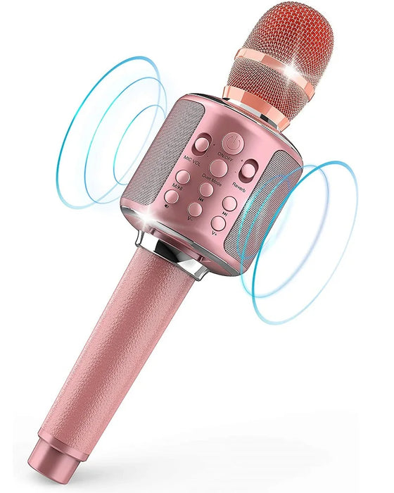 Portable Karaoke Mic Wireless Singing Machine With Duet Record Play Reverb