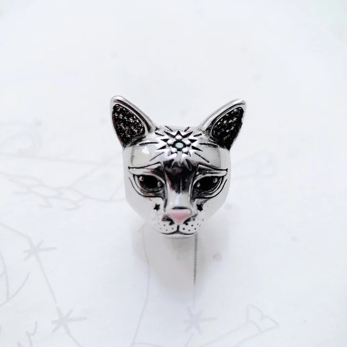 925 Sterling Silver Magical Cat Beads Diy Jewelry Accessory For Women